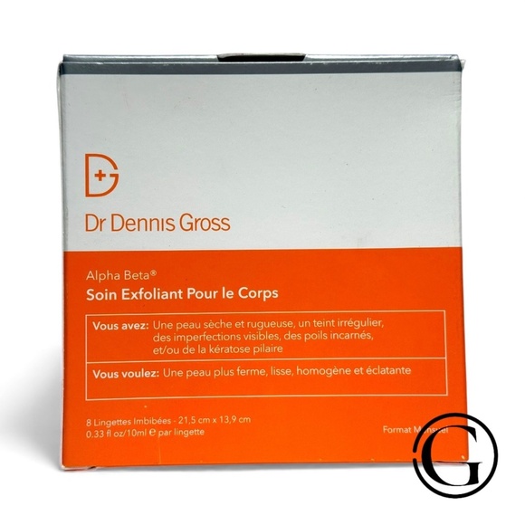 Dr Dennis Gross Alpha Beta Exfoliating Body Treatment 8 Textured Towels NIB - Picture 2 of 5